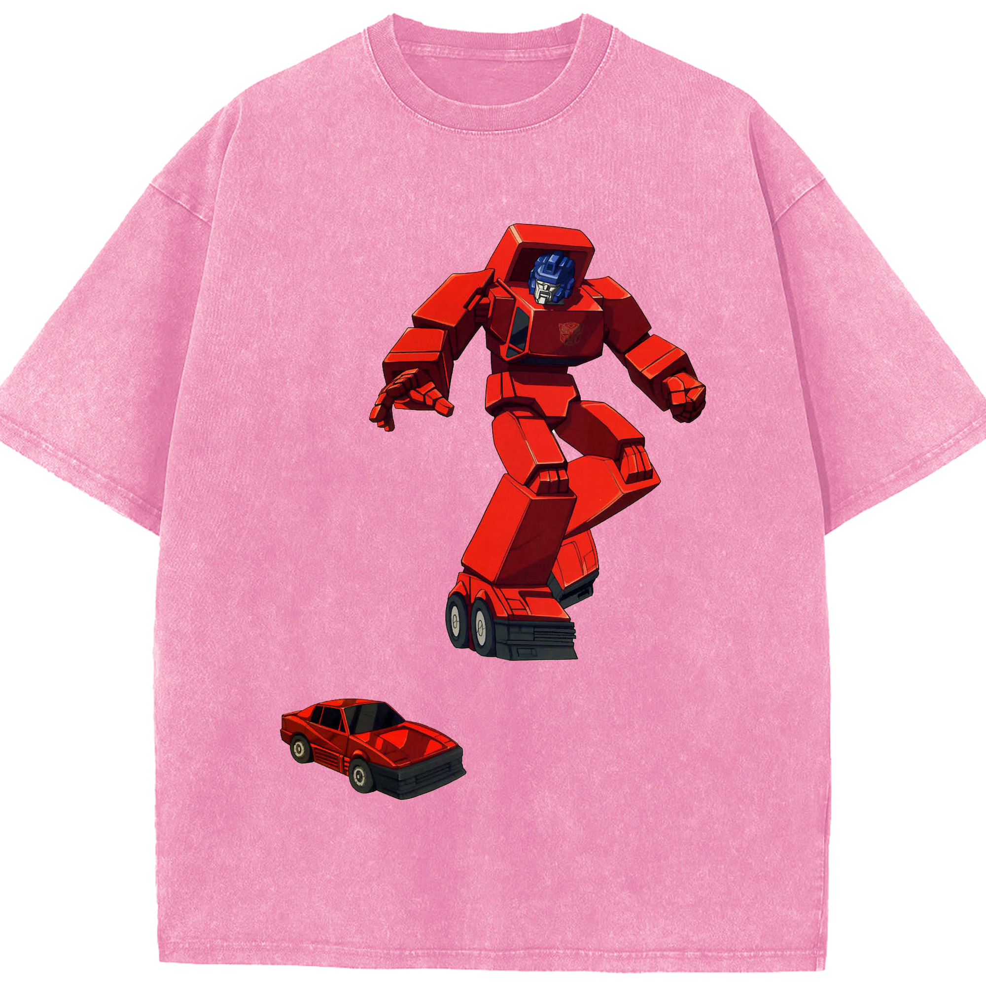 （画像用）  綿100% ヴィンテージ風 半袖Tシャツ（フロントプリント）